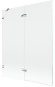 Mexen Lunar δίφυλλη αριστερή καμπίνα ντους 140 x 150 cm, διάφανη, χρώμιο