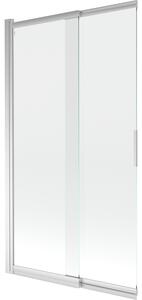 Mexen Fox παραβάν μπανιέρας 2-φυλλο συρόμενο 100 x 150 cm, διάφανο, χρώμιο
