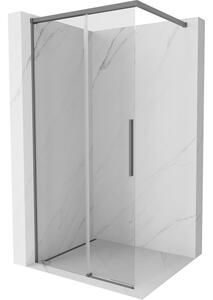 Mexen Rox παραβάν ντους Walk-in 120 x 200 cm, διαφανές 8 mm, gun metal - 8C2-120-003-95-00