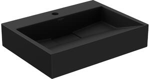 Mexen Ava νιπτήρας πάγκου από σύνθετο υλικό 1/Ο 50 x 38 cm, μαύρο - 23015071