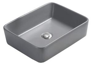 Mexen Catia νιπτήρας πάγκου 48 x 37 cm, ανοιχτό γκρι ματ - 21314861