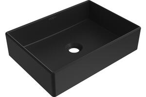Mexen Goya Νιπτήρας επιτραπέζιος 45 x 32 cm, μαύρο ματ - 22184585
