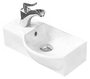 Mexen Hugo νιπτήρας επιτραπέζιος δεξιός 40 x 22 cm, λευκός - 21254000R