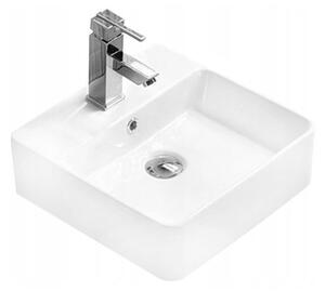 Mexen Kira νιπτήρας τοποθετημένος πάνω σε πάγκο 38 x 38 cm, λευκός - 21783800