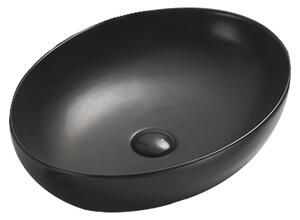 Mexen Jowita νιπτήρας επιτραπέζιος 52 x 39 cm, μαύρος ματ - 21355285