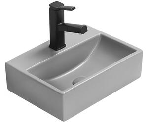 Mexen Mini επιτραπέζιος νιπτήρας 40 x 30 cm, ανοιχτό γκρι ματ - 21094061