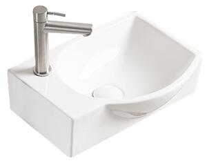 Mexen Mista δεξιά επιτραπέζια λεκάνη 40 x 28 cm, λευκή - 22174000R