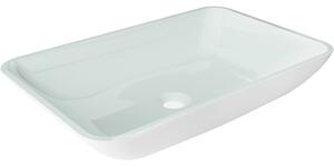 Mexen Megan γυάλινος επιτραπέζιος νιπτήρας 56 x 36 εκ., λευκός - 24135630