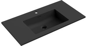 Mexen Otis εντοιχιζόμενος νιπτήρας 91 x 46,5 cm, μαύρο ματ - 25189071