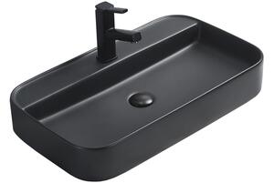 Mexen Sofia επιτραπέζιος νιπτήρας 70 x 40 cm, μαύρο ματ - 22157085