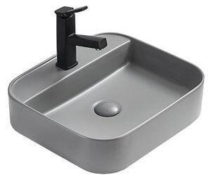Mexen Sofia νιπτήρας επιφάνειας 50 x 40 cm, ανοιχτό γκρι ματ - 22155061