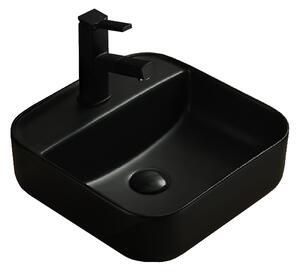 Mexen Silvia νιπτήρας επιτραπέζιος 39 x 39 cm, μαύρο ματ - 21863985