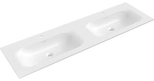 Mexen Vela διπλός νεροχύτης εντοιχισμένος 161 x 46,5 εκ, λευκή γυαλάδα - 25231600D