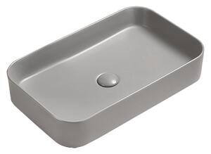 Mexen Vena επιτραπέζιος νιπτήρας 71 x 37 cm, ανοιχτό γκρι ματ - 22196061