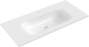 Mexen Vela νιπτήρας εντοιχισμένος στον πάγκο 101 x 46,5 cm, λευκή γυαλιστερή