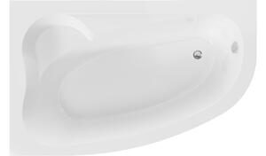 Mexen Westa Μπανιέρα γωνιακή αριστερή 160 x 100 cm, λευκή - 560116010001
