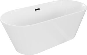 Mexen Flavia μπανιέρα ελεύθερης τοποθέτησης 170 x 75 cm, λευκή, υπερχείλιση