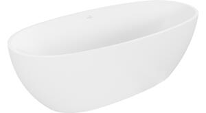 Mexen Torino αυτόνομη μπανιέρα από σύνθετο υλικό 155 x 78 cm, λευκό ματ - 57271557800