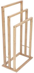 Mexen Bamboo επιδαπέδια κρεμάστρα για πετσέτες, φυσικό μπαμπού - 701342-00