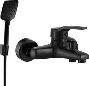 Mexen Caro R62 μπανιέρα με σετ ντους, μαύρη - 74663R62-70