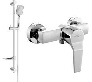 Mexen Caro DF62 μπαταρία ντους με σετ ντους, χρώμιο - 74664DF62-00