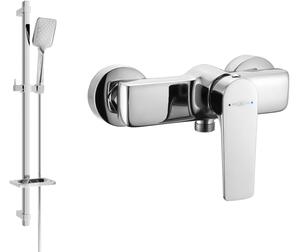 Mexen Lynx DQ62 μπαταρία ντους με σετ ντους, χρώμιο - 74594DQ62-00