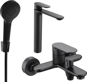 Mexen Milo Σετ μπάνιου R05, μαύρο - 71313R05-70