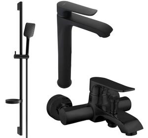 Mexen Pecos DS62 σετ μπάνιου, μαύρο - 72713DS62-70