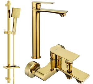Mexen Royo Σετ μπάνιου DQ45, χρυσό - 72213DQ45-50