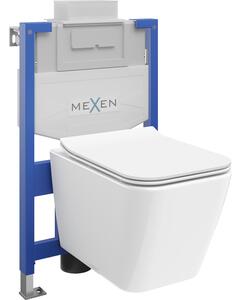 Mexen Cube υποδομή WC σετ σκελετός Fenix XS-U με λεκάνη WC και καθυστέρηση πτώσης