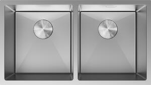 Mexen Binox Ανοξείδωτος νεροχύτης 2 θαλάμων 800 x 450 mm, inox - 6421802000-01