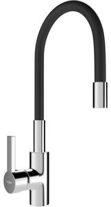 Mexen Flex μπαταρία κουζίνας, χρώμιο/μαύρο - 670900-07