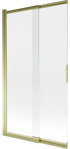 Mexen Fox δίφυλλη συρόμενη καμπίνα ντους 100 x 150 cm, διάφανη, χρυσή - 891-100-002-50-00