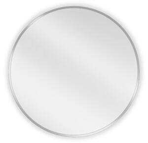 Mexen Loft Στρογγυλός καθρέφτης μπάνιου 60 cm, πλαίσιο inox - 9850-060-060-000-10