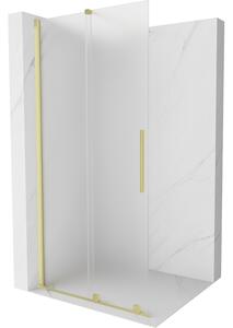 Mexen Velar συρόμενη καμπίνα ντους Walk-in 80 x 200 cm, παγετός 8 mm, χρυσή
