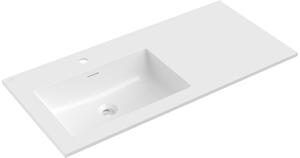 Mexen Otis εντοιχισμένος νεροχύτης αριστερός 101 x 46,5 cm, λευκός γυαλιστερός