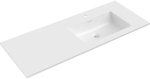 Mexen Otis εντοιχισμένος νιπτήρας δεξιά 121 x 46,5 cm, λευκή γυαλάδα - 25181200P
