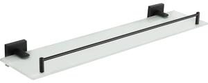 Mexen Rufo κρεμαστό γυάλινο ράφι, μαύρο - 7050937-70