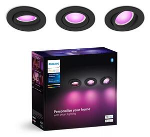 Philips - ΣΕΤ 3xLED RGBW Χωνευτό φωτιστικό οροφής dimming Hue CENTURA 1xGU10/4,2W/230V