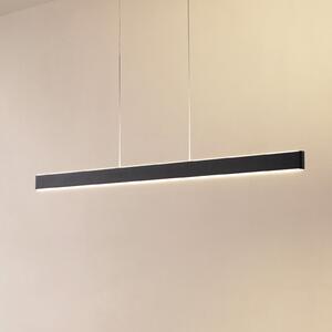 Lucande Έξυπνο φωτιστικό LED Mylosh, μαύρο, CCT, Tuya, ρυθμιζόμενος, Μαύρο, Σαλόνι / τραπεζαρία, Αλουμίνιο, σύγχρονο