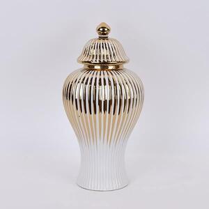 Διακοσμητικό Βάζο Με Καπάκι (Φ17.5x35) Estheti 752-20081