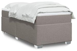 VidaXL Κρεβάτι Boxspring με Στρώμα Taupe 90x190 εκ.Υφασμάτινο