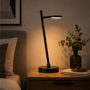 Επιτραπέζιο φωτιστικό LED Brilliant Pesso με μπαταρία, USB, ισχύ 4W και διαστάσεις 23x16x45cm - Μαύρο