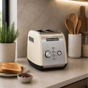 Φρυγανιέρα KitchenAid 5KMT221EAC με ισχύ 1100W και χωρητικότητα 2 φέτες ψωμιού - Almond Cream