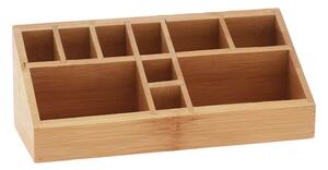 Κουτί Οργάνωσης Make up από Ξύλο Bamboo, 23x9x8.5cm - Απόχρωση Ξύλου