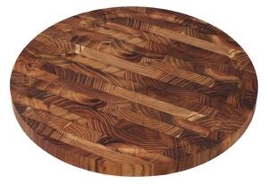 Ξύλινη επιφάνεια κοπής και σερβιρίσματος Excellent Houseware από Ξύλο Teak με διαστάσεις 28x28x2cm