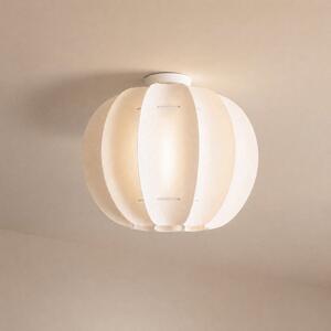 Lindby Φωτιστικό οροφής Winslow, κρεμ, Ø 50 cm, E27, ρυθμιζόμενος, Λευκό, Σαλόνι / τραπεζαρία, Πλαστικό, Σκανδιναβικό