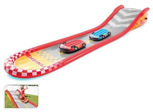 Φουσκωτή Τσουλήθρα Racing Fun Ιntex με 2 σανίδες και διαστάσεις 561x119x76cm