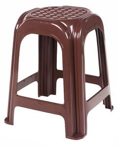 Homeplast Σκαμπό - Στοιβαζόμενο Καφέ 35x35x45εκ