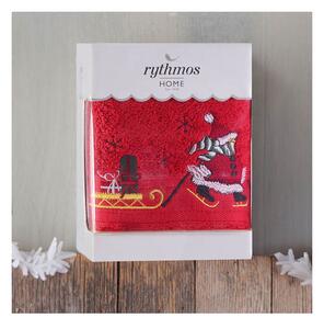 ΠΕΤΣΕΤΑ ΠΡΟΣΩΠΟΥ ΚΟΥΤΙ RYTHMOS CHRISTMAS TERRY GIFT ΧΙΟΝΑΝΘΡΩΠΟΣ 50X90 ΚΟΚΚΙΝΟ